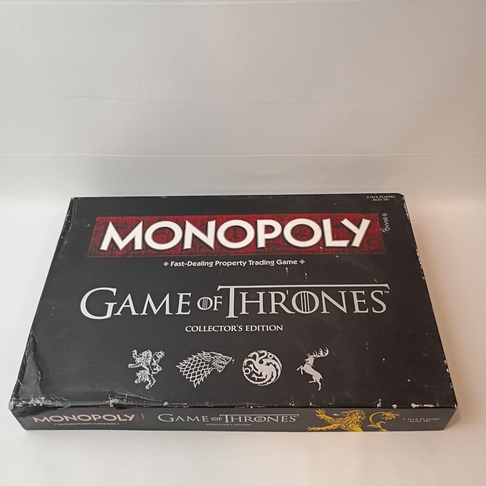 Game of Thrones Monopoly Collector's Edition Board Game, 100% Complete - Used